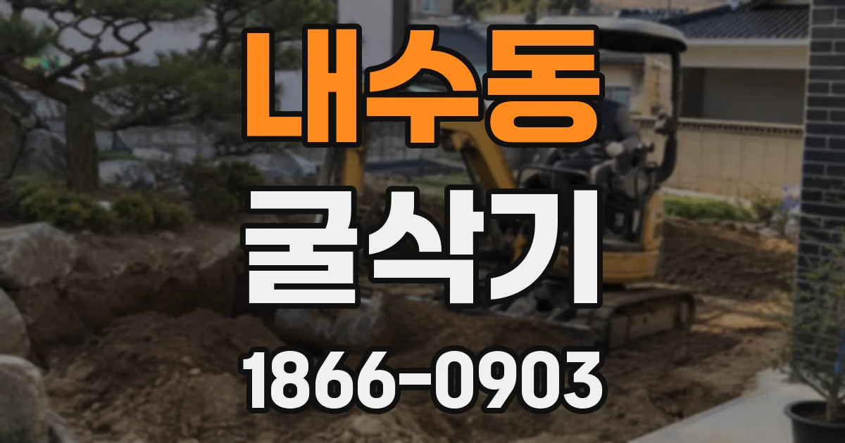 내수동 굴삭기