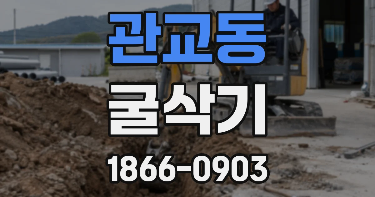 관교동 굴삭기