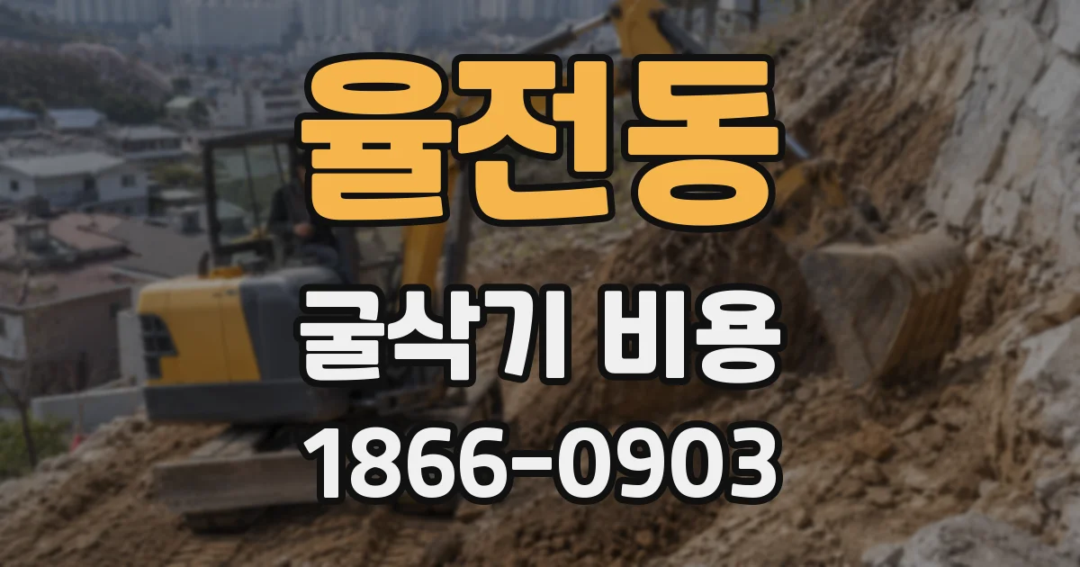 율전동 굴삭기 비용