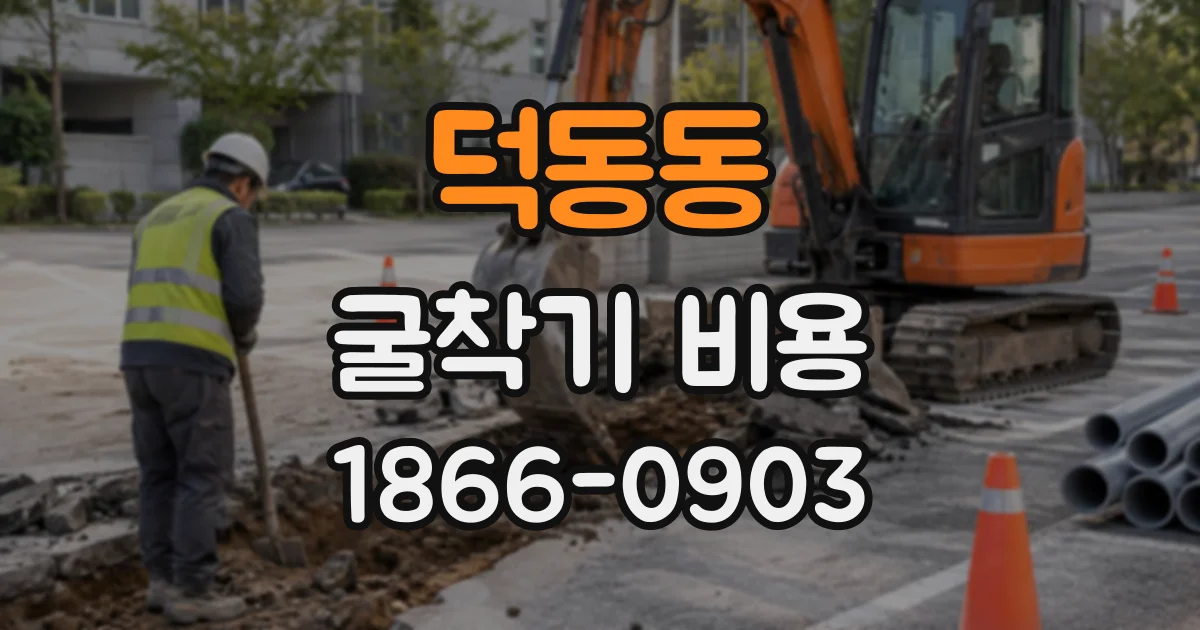 덕동동 굴착기비용