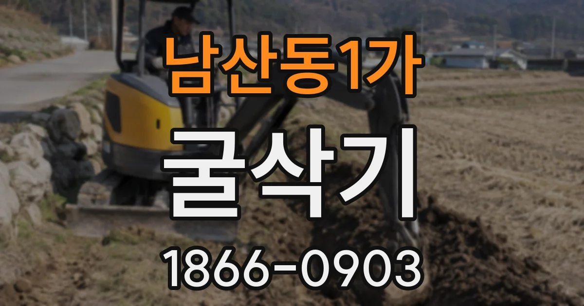 남산동1가 굴삭기