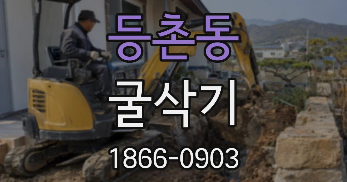 등촌동 굴삭기