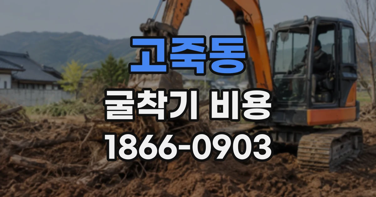 고죽동 굴착기비용