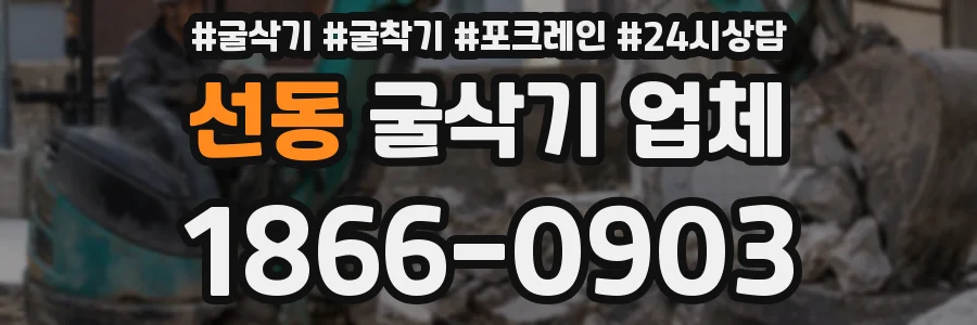선동 굴삭기 업체