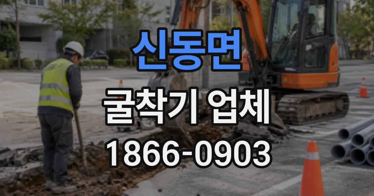 신동면 굴착기업체