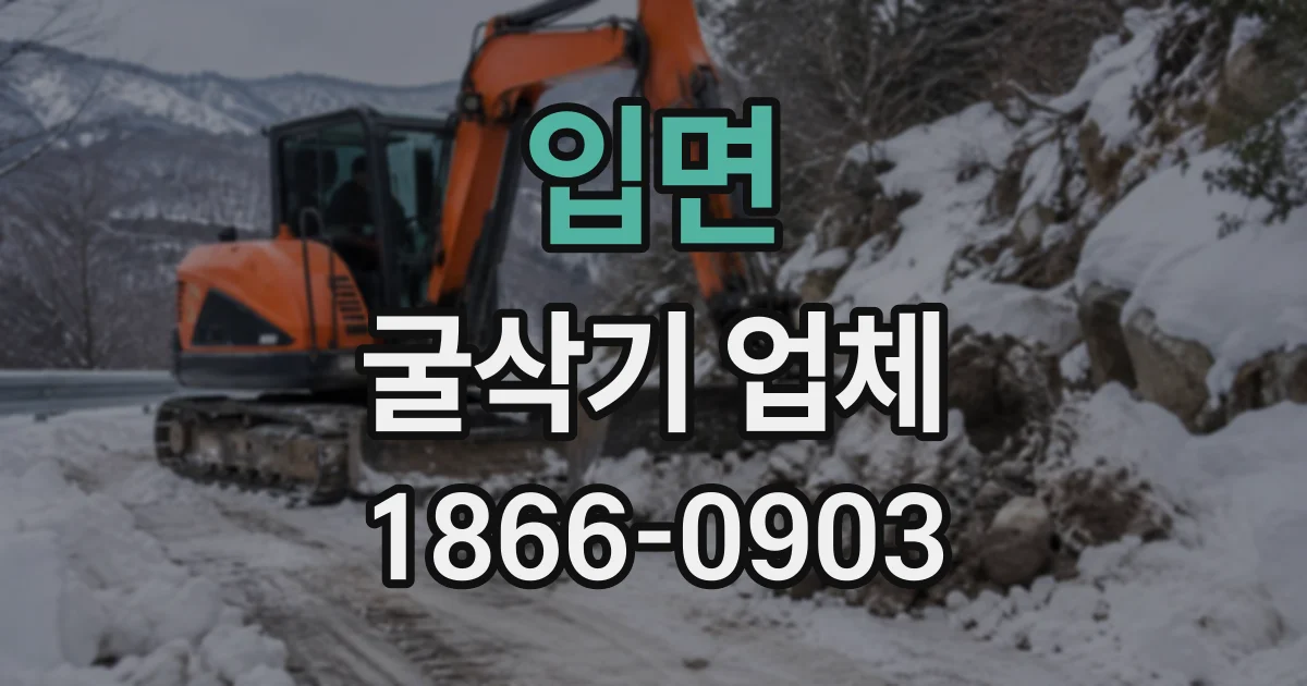 입면 굴삭기업체