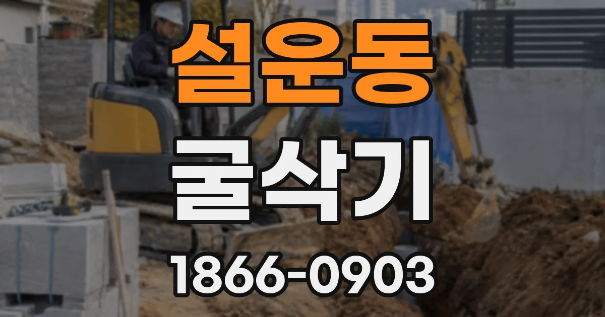 설운동 굴삭기