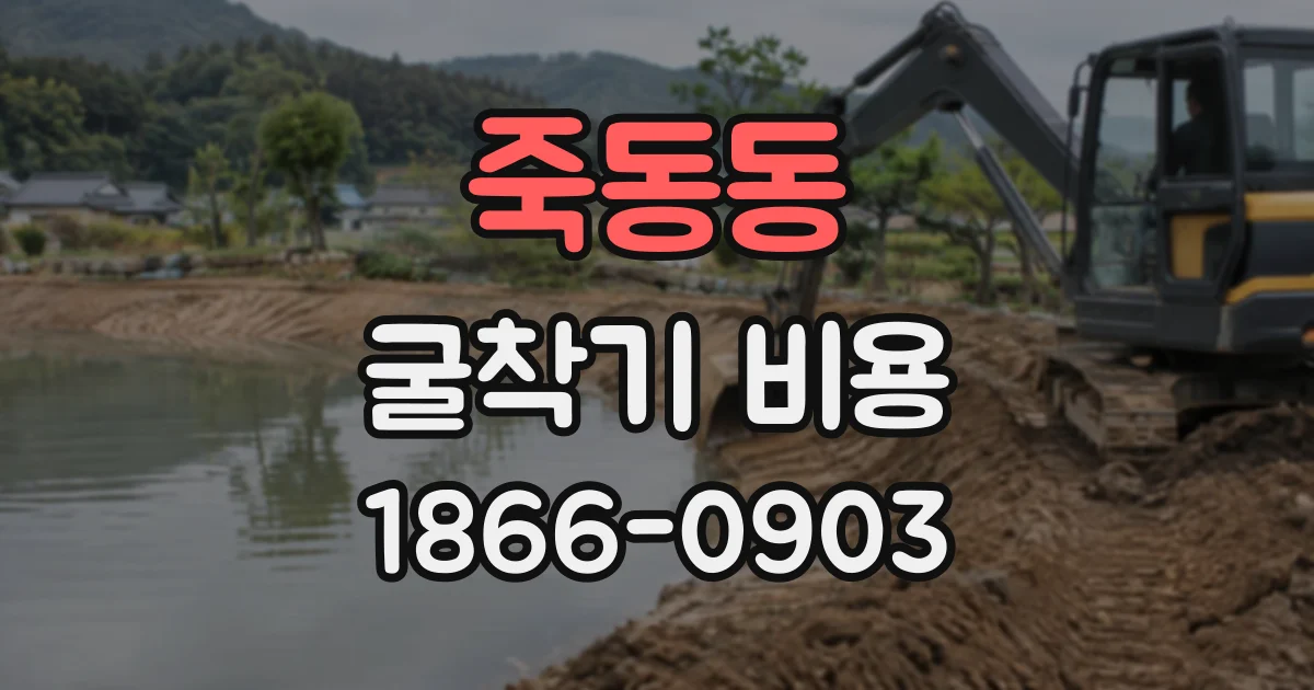 죽동동 굴착기비용