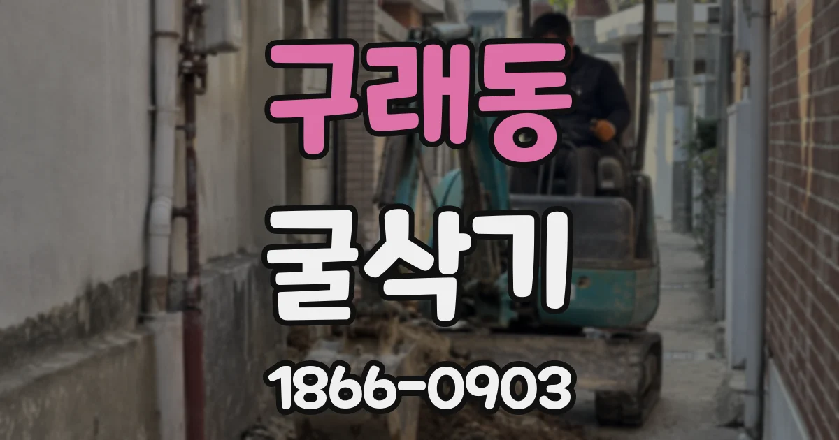 구래동 굴삭기