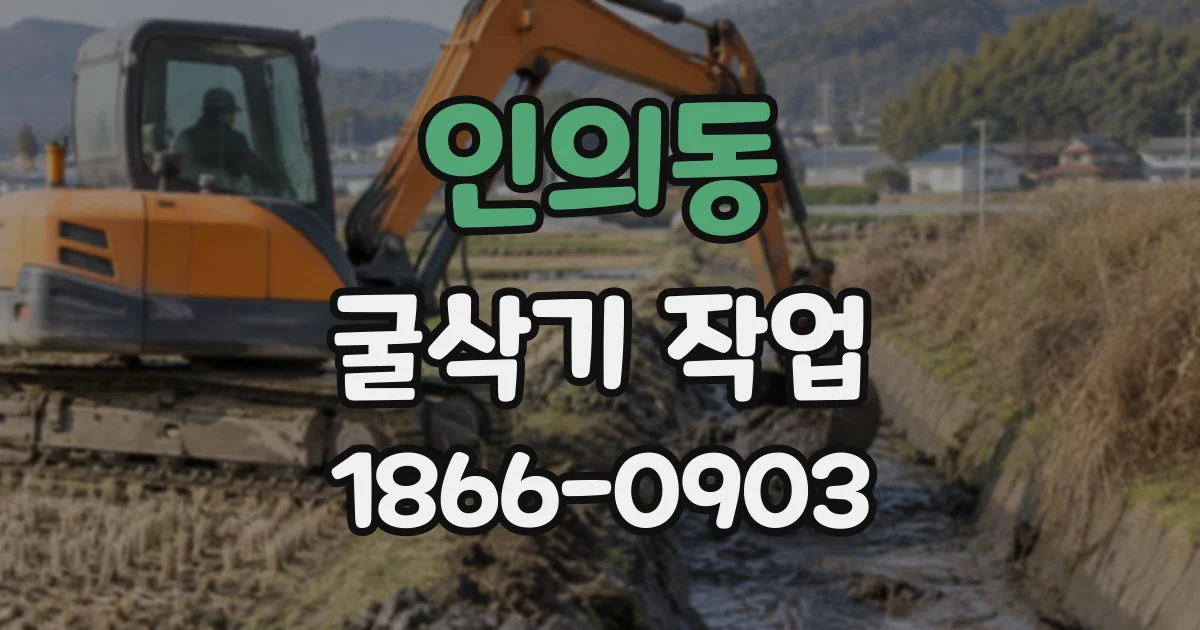 인의동 굴삭기작업