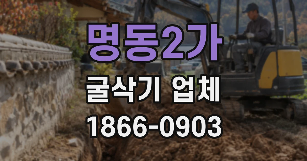 명동2가 굴삭기 업체