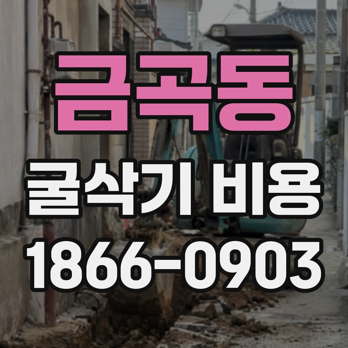금곡동 굴삭기 비용