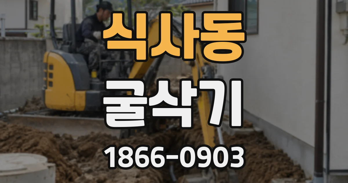 식사동 굴삭기