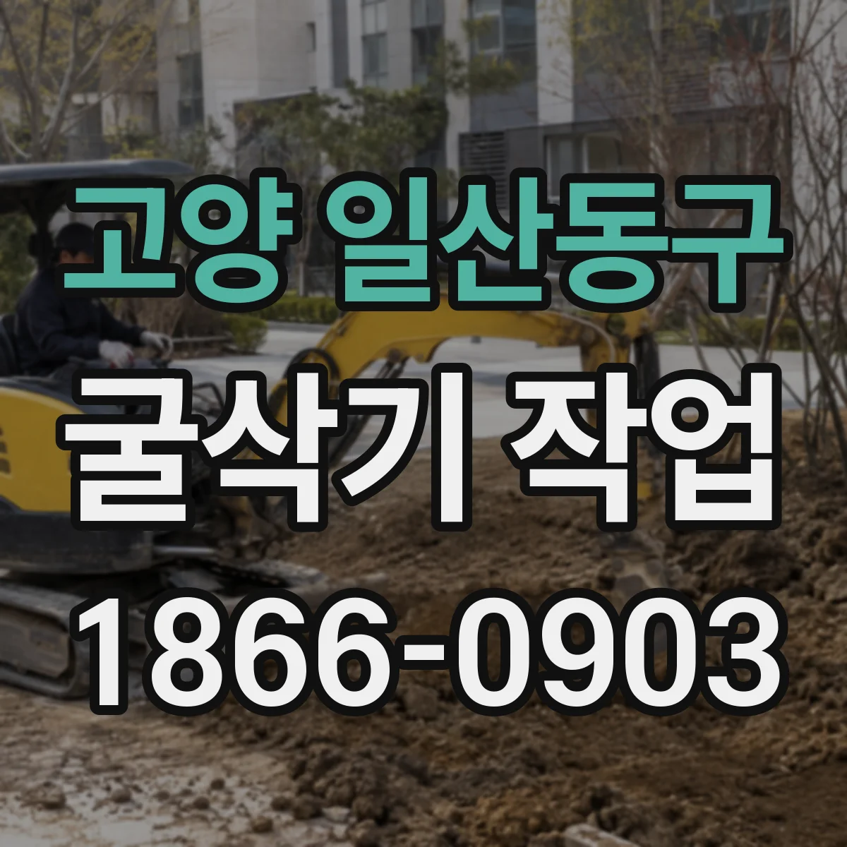고양 일산동구 굴삭기 작업