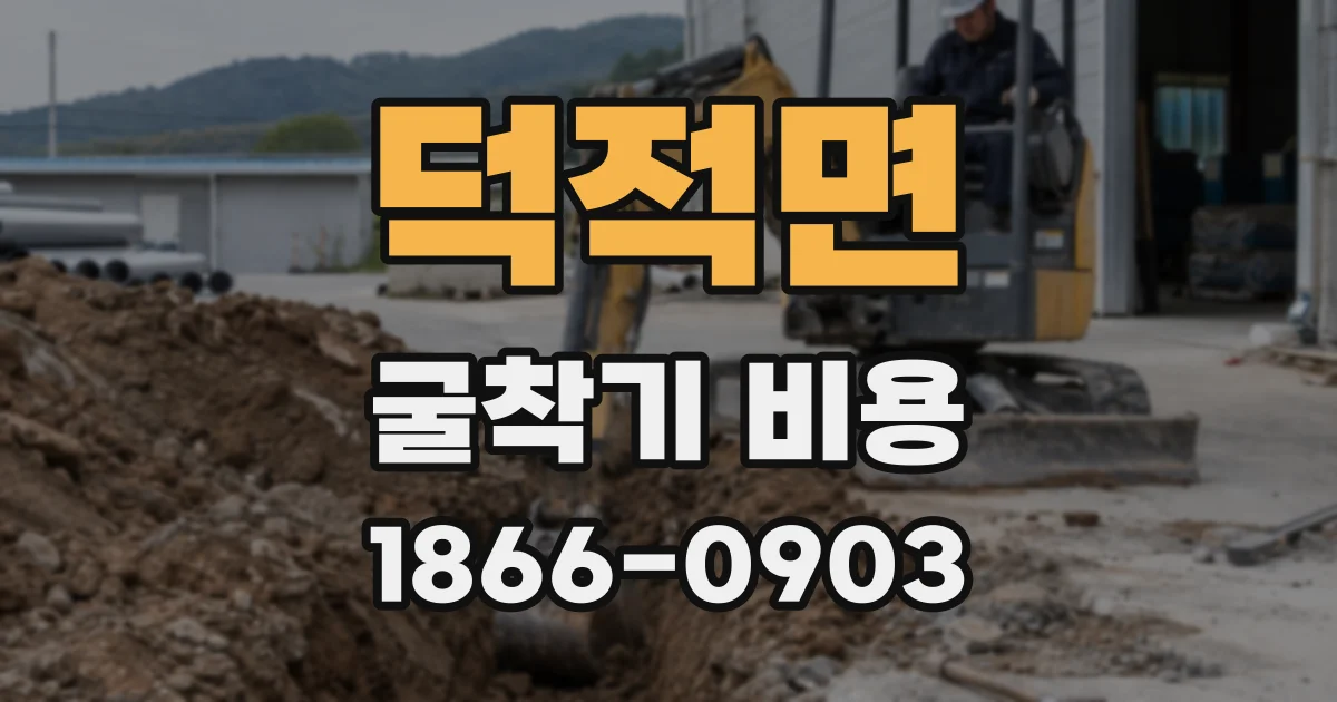덕적면 굴착기 비용