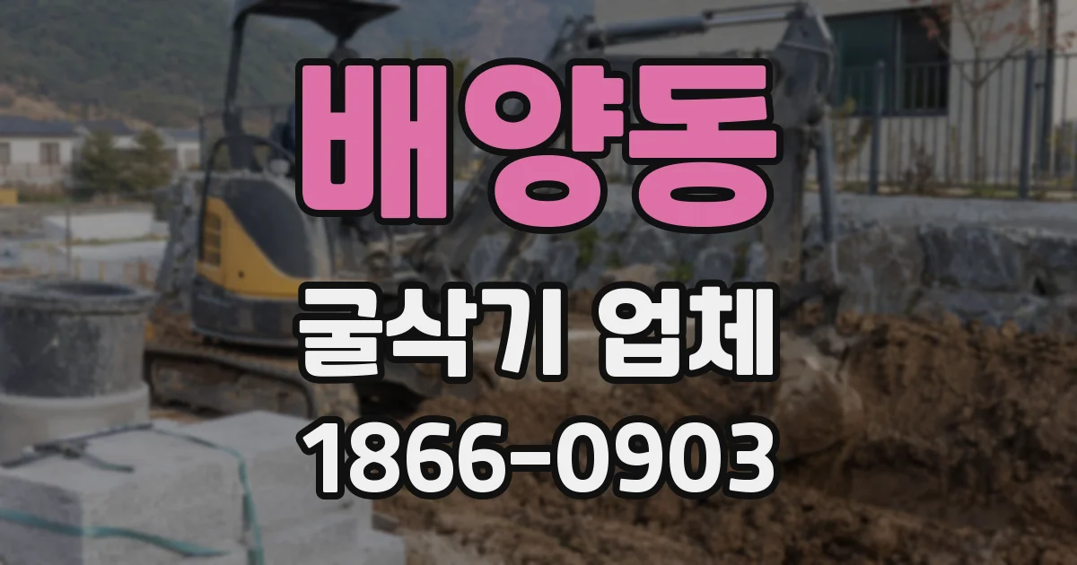 배양동 굴삭기 업체
