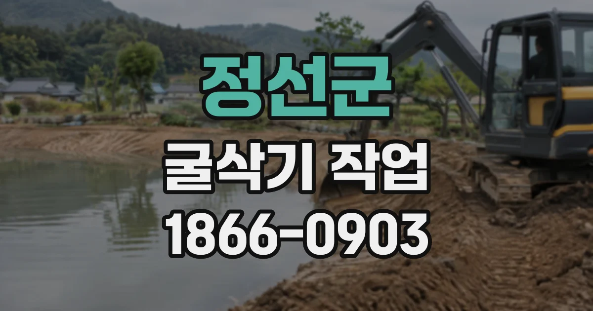 정선군 굴삭기작업
