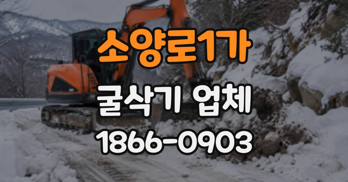 소양로1가 굴삭기업체