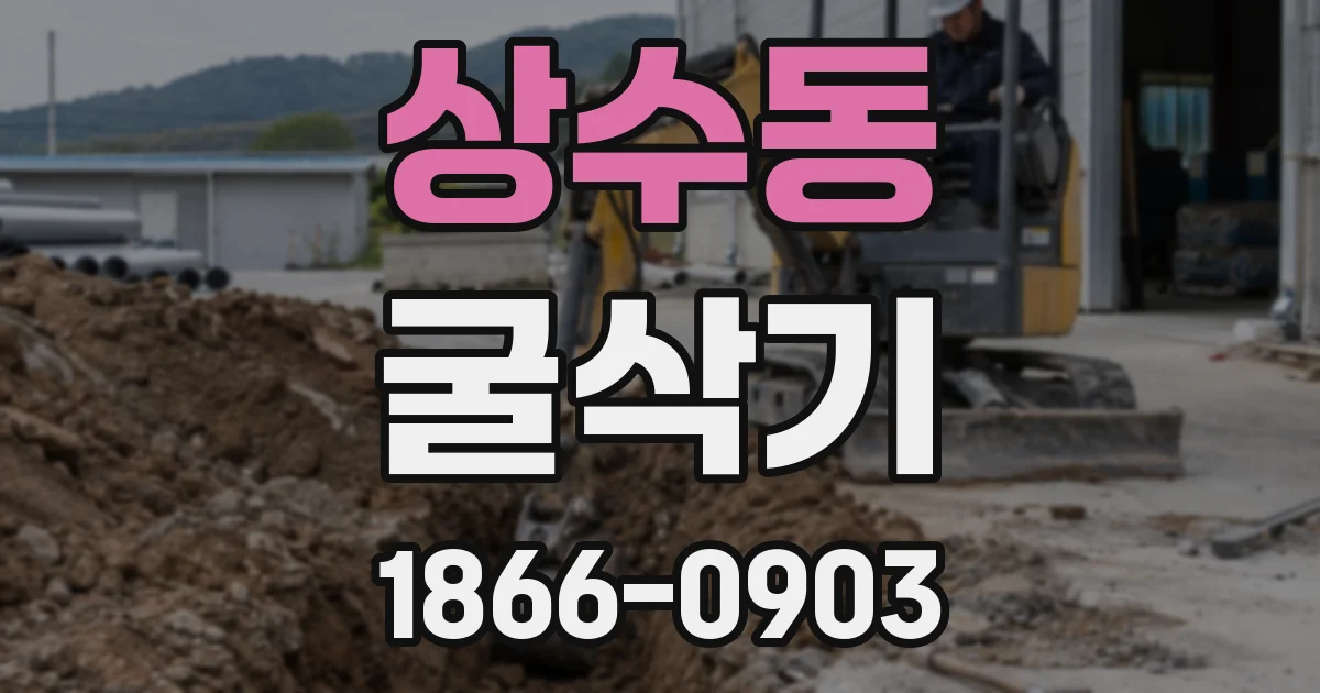 상수동 굴삭기