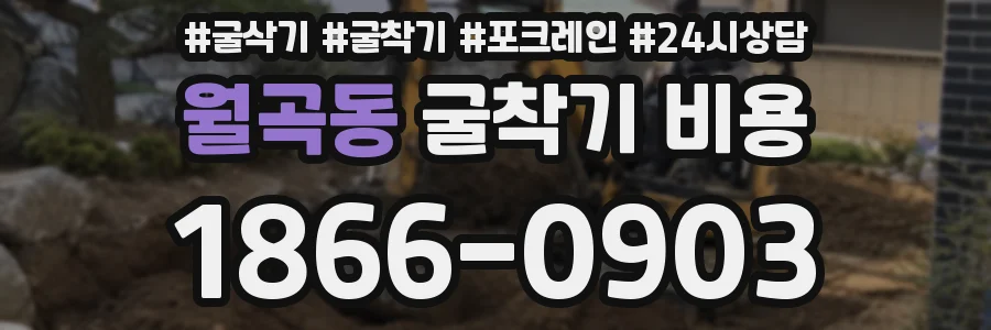 월곡동 굴착기 비용