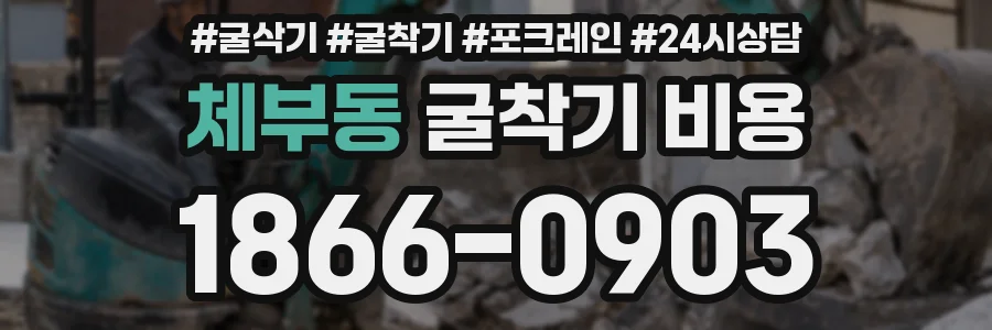 체부동 굴착기 비용
