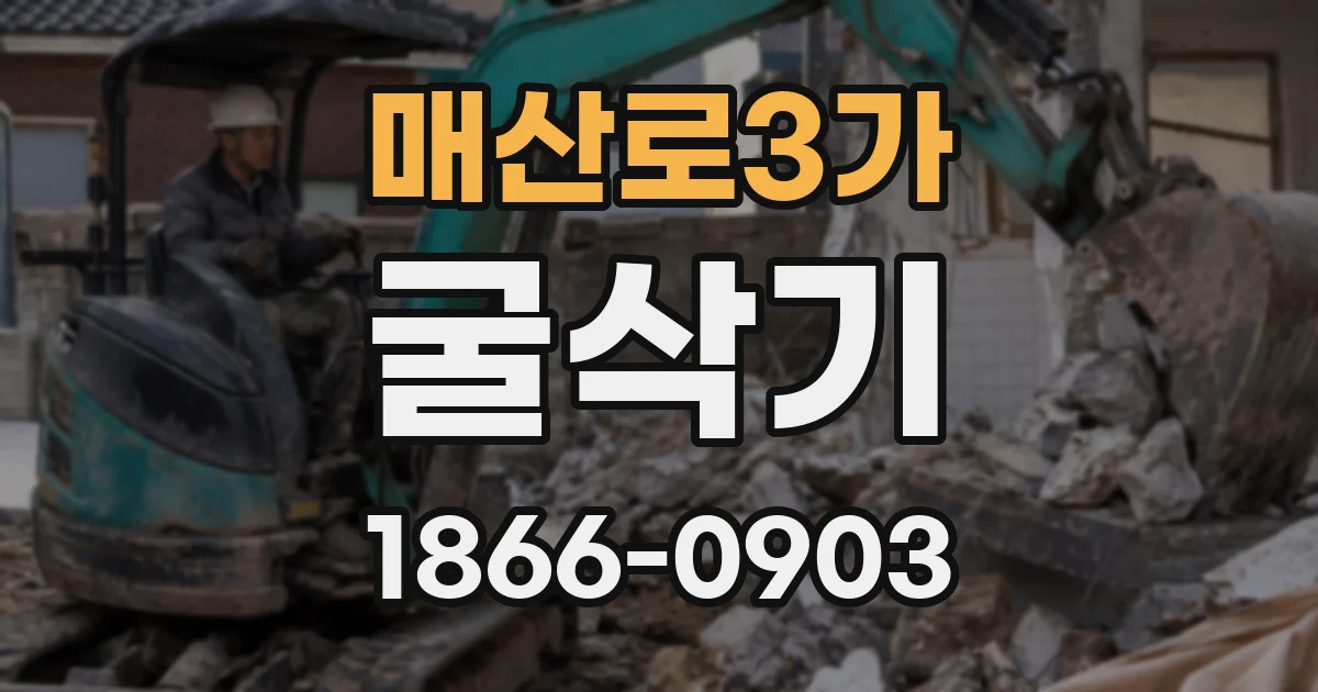 매산로3가 굴삭기