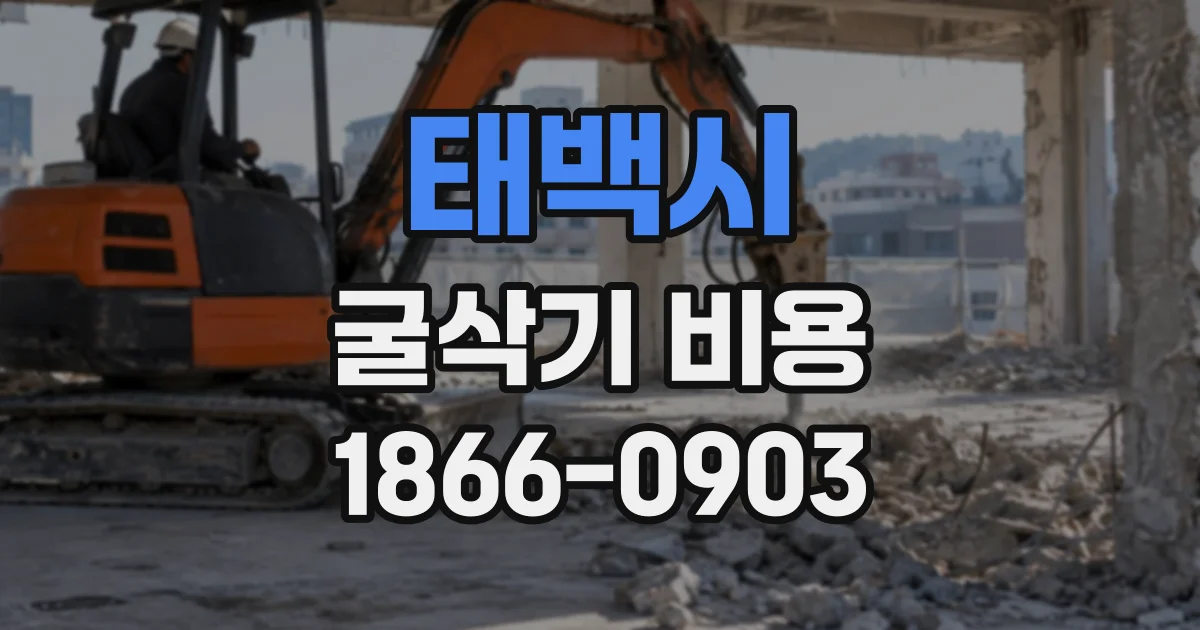 태백시 굴삭기비용