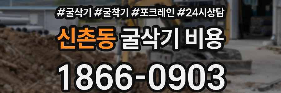 신촌동 굴삭기 비용