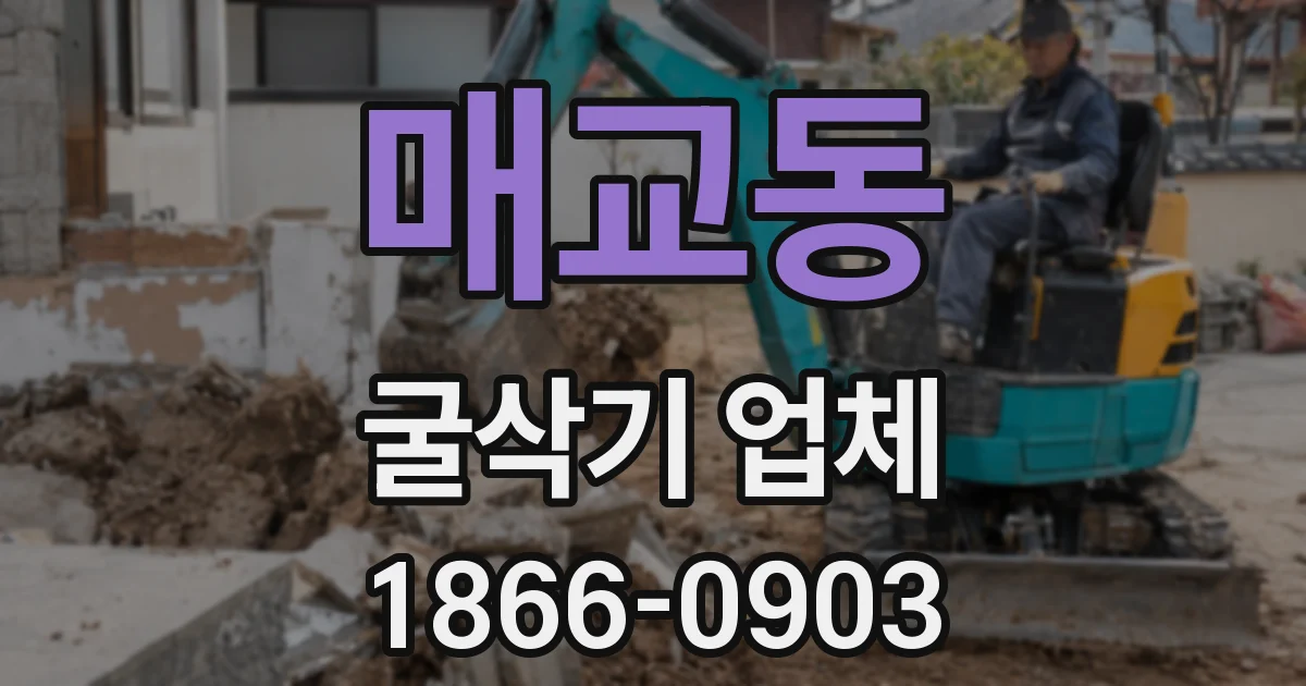 매교동 굴삭기 업체