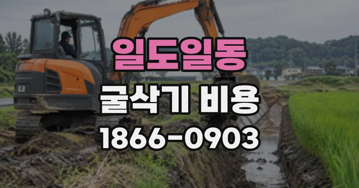 일도일동 굴삭기비용