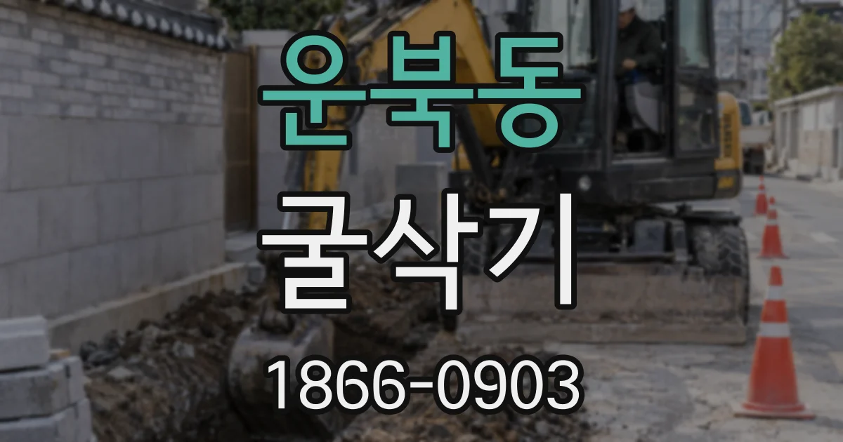 운북동 굴삭기