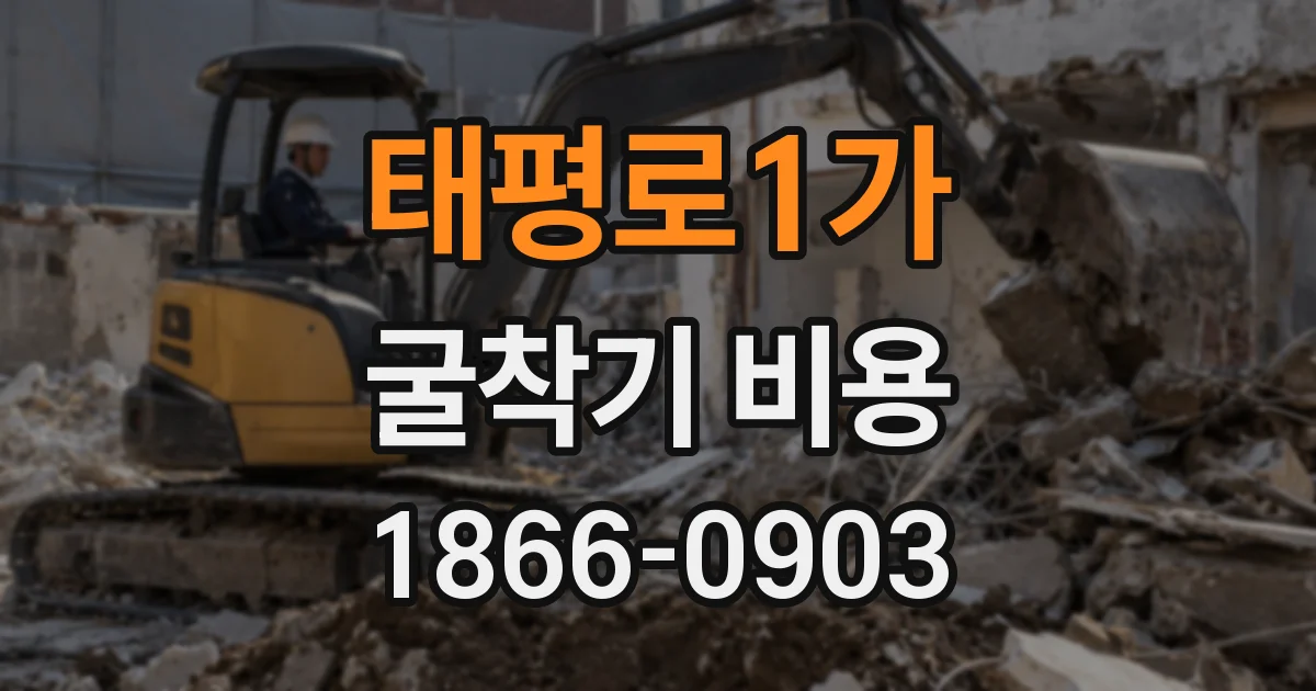 태평로1가 굴착기 비용