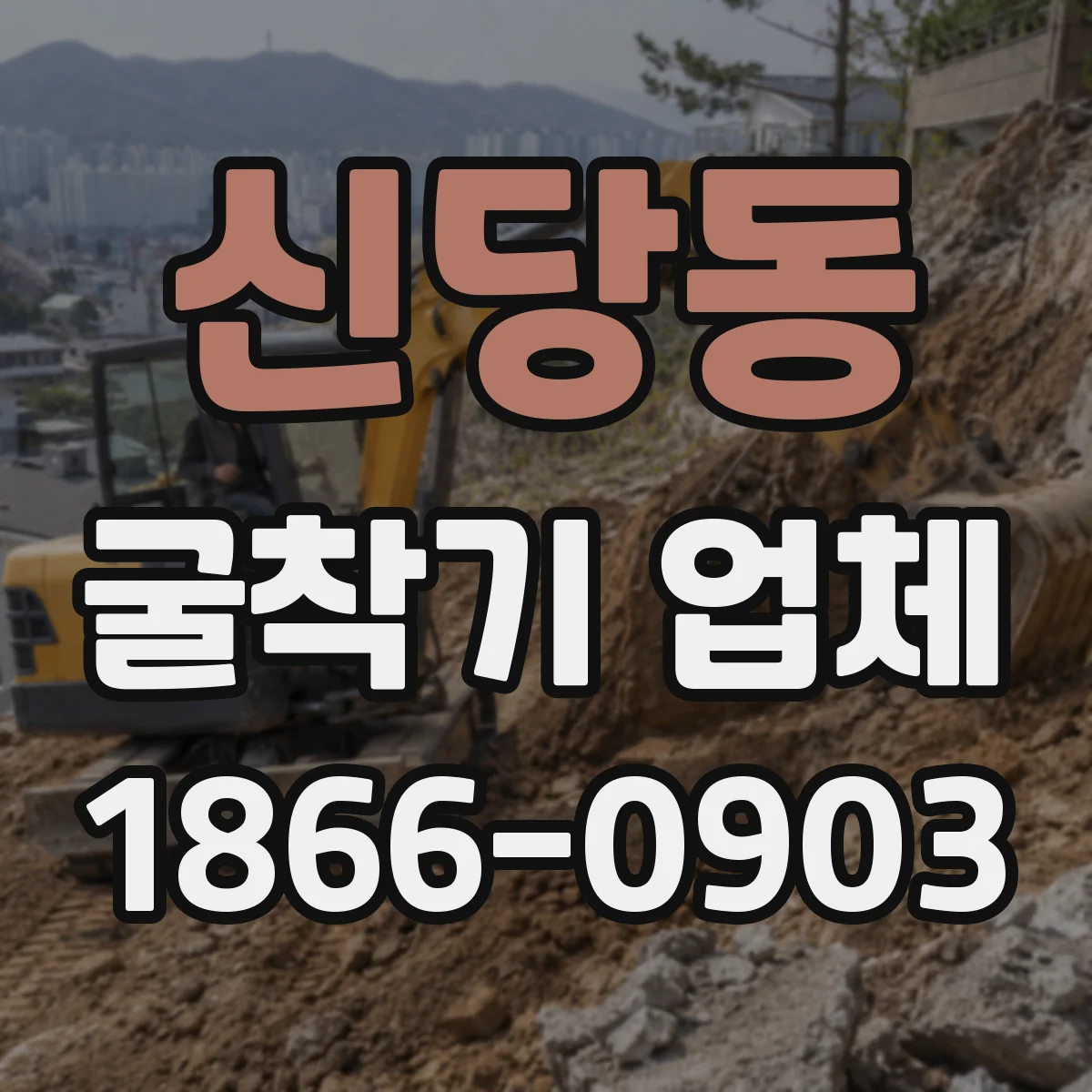 신당동 굴착기 업체