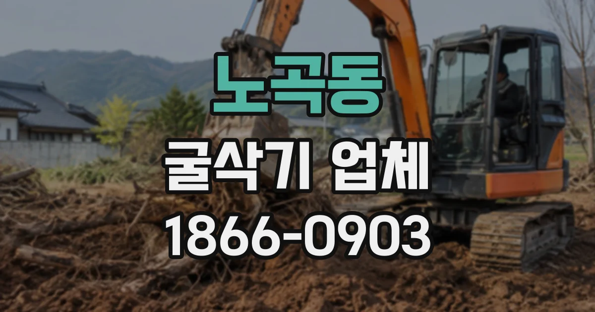 노곡동 굴삭기업체
