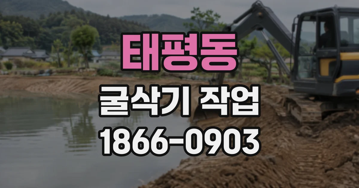 태평동 굴삭기작업