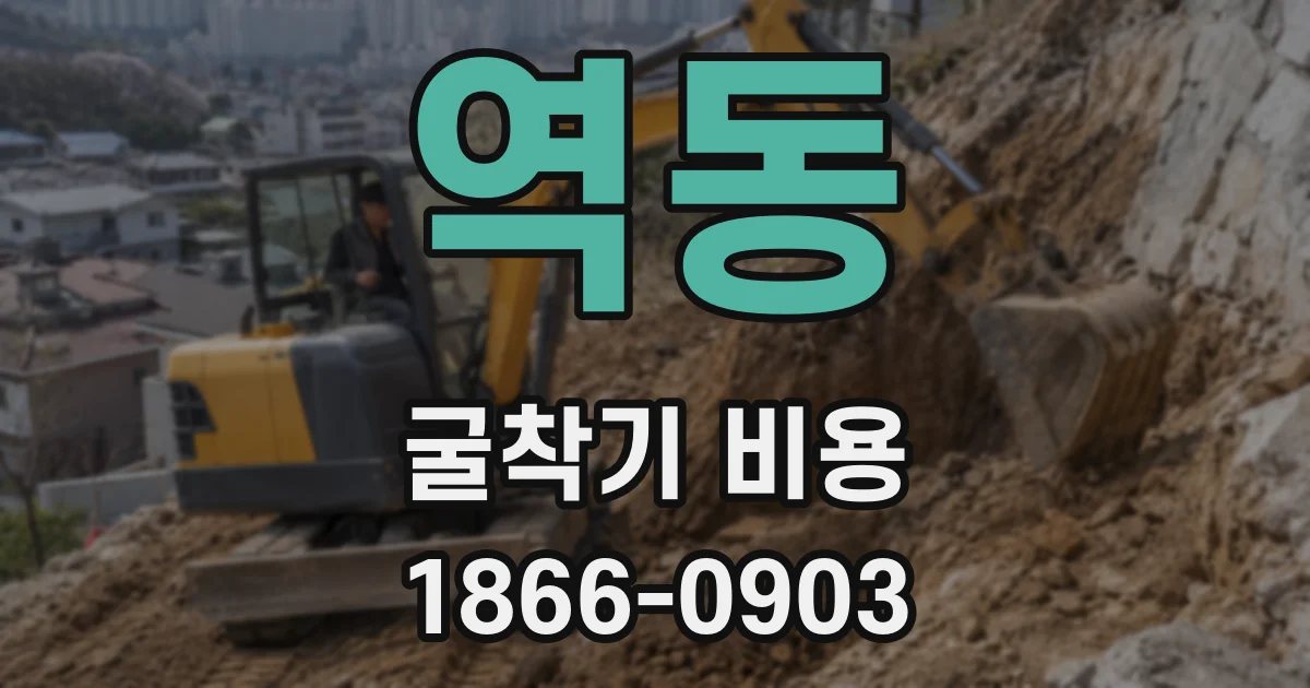역동 굴착기 비용