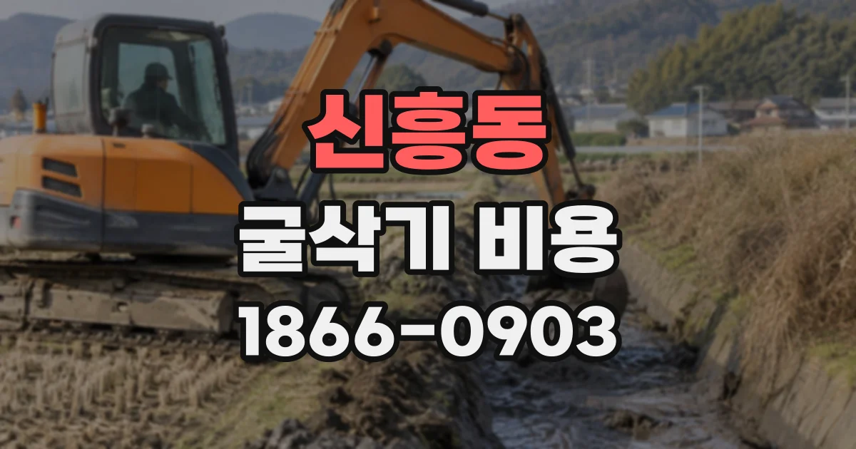 신흥동 굴삭기비용