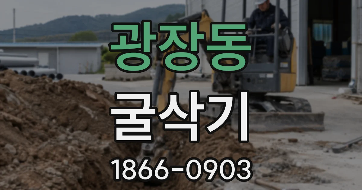 광장동 굴삭기