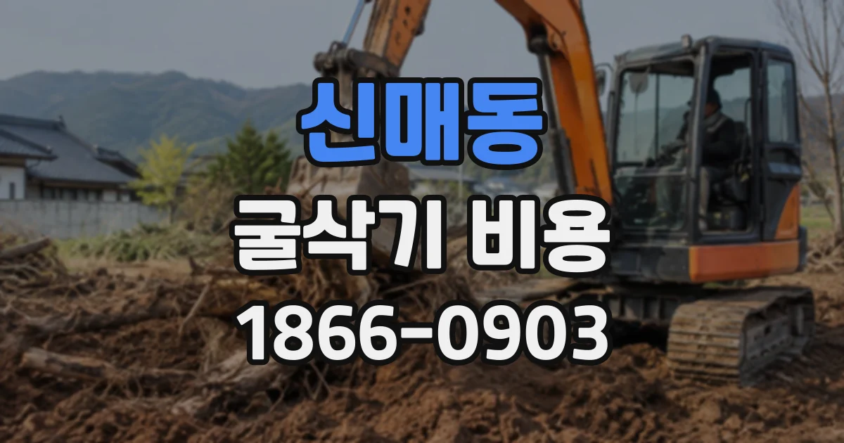 신매동 굴삭기비용