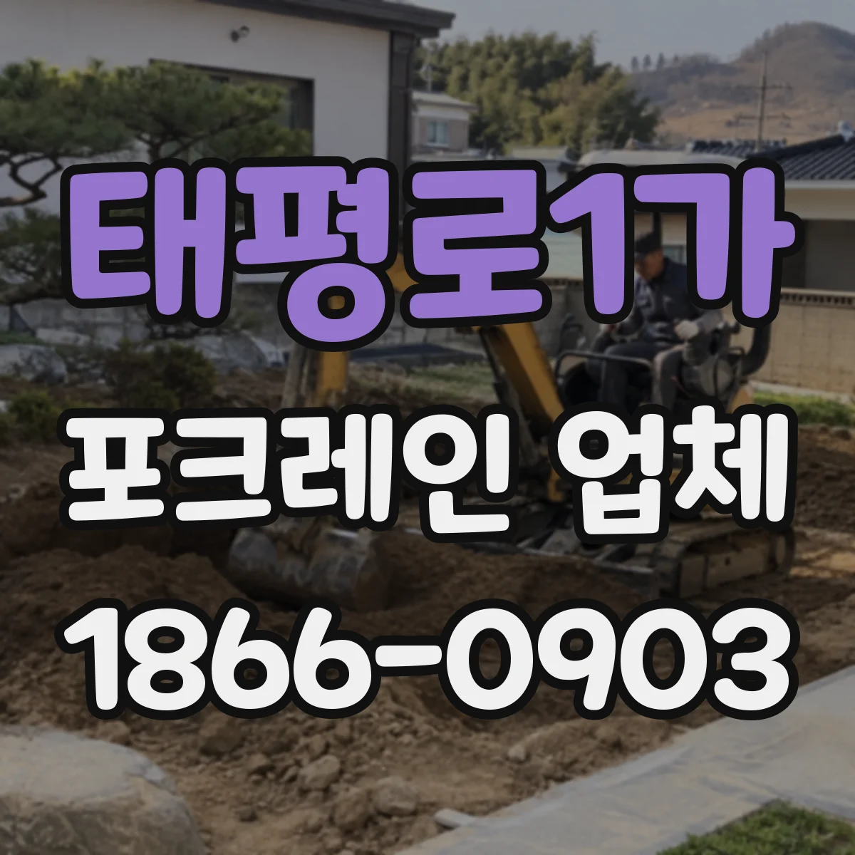 태평로1가 포크레인 업체