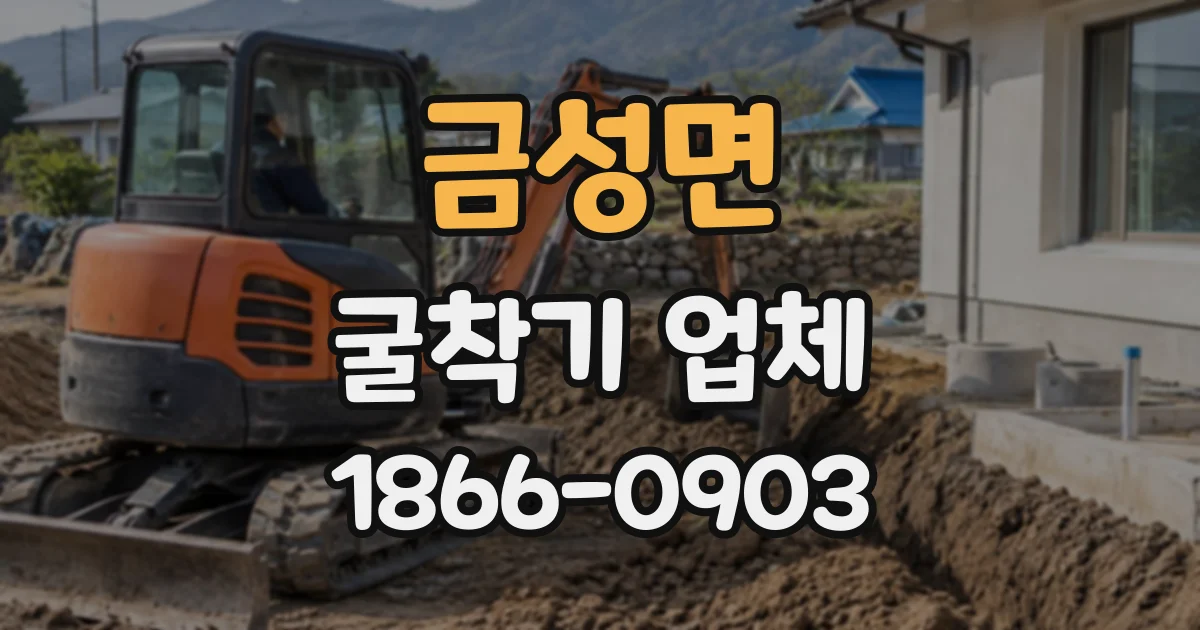 금성면 굴착기업체
