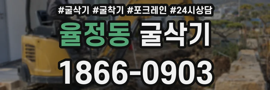 율정동 굴삭기