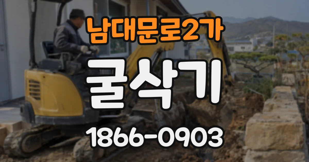 남대문로2가 굴삭기