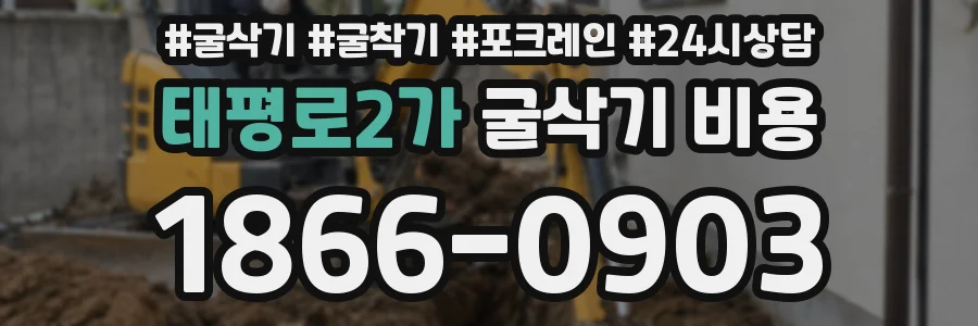 태평로2가 굴삭기 비용