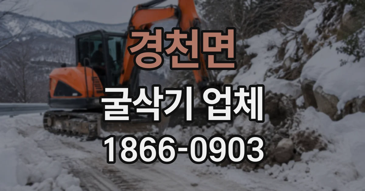 경천면 굴삭기업체