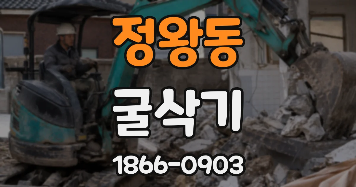 정왕동 굴삭기