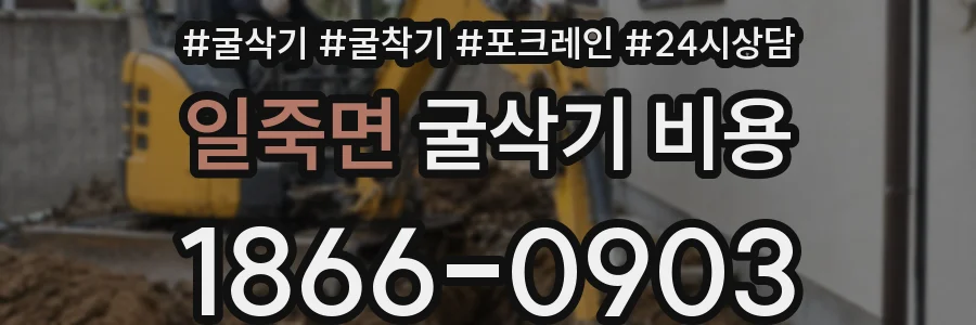 일죽면 굴삭기 비용