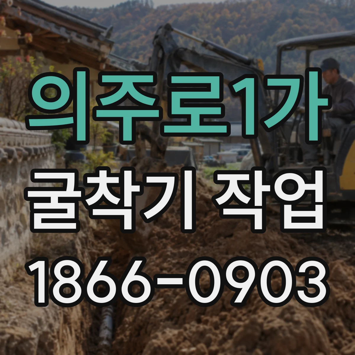 의주로1가 굴착기 작업