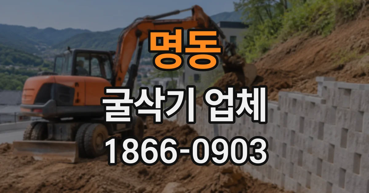 명동 굴삭기업체