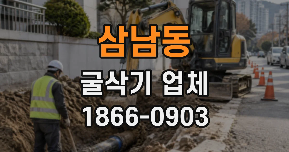 삼남동 굴삭기업체
